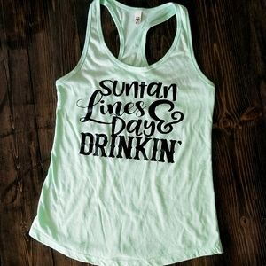 Suntan Lines and Day Drinkin' Next Level Tank